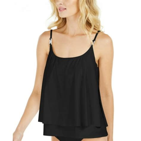 michael kors black tank top gold chain|Michael Kors stretch tops.